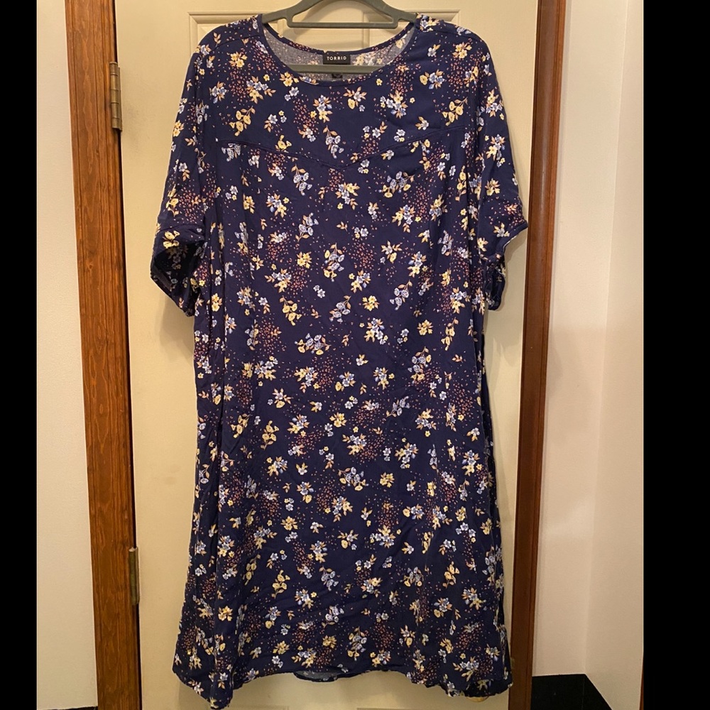 Navy Floral Torrid Dress